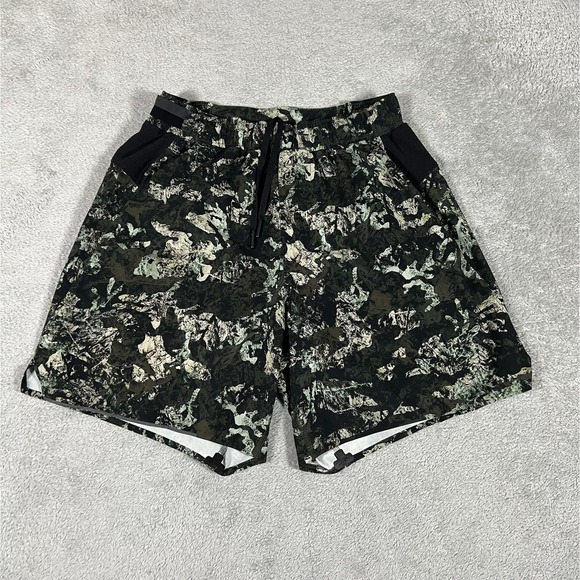 Lululemon Shorts Mens XS Extra Small Surge Short Liner 6"Deciduous Camo Green - Picture 1 of 12